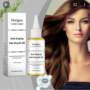 Hoegoa Anti-Greying Hair Growth Oil - White and Gold